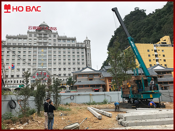 Ép cọc robot cho dự án yêu cầu tiến độ gấp